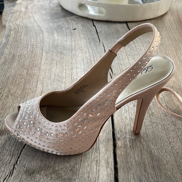 LuLu Townsend Light Pink/Beige Heels Size 10 - Picture 6 of 7